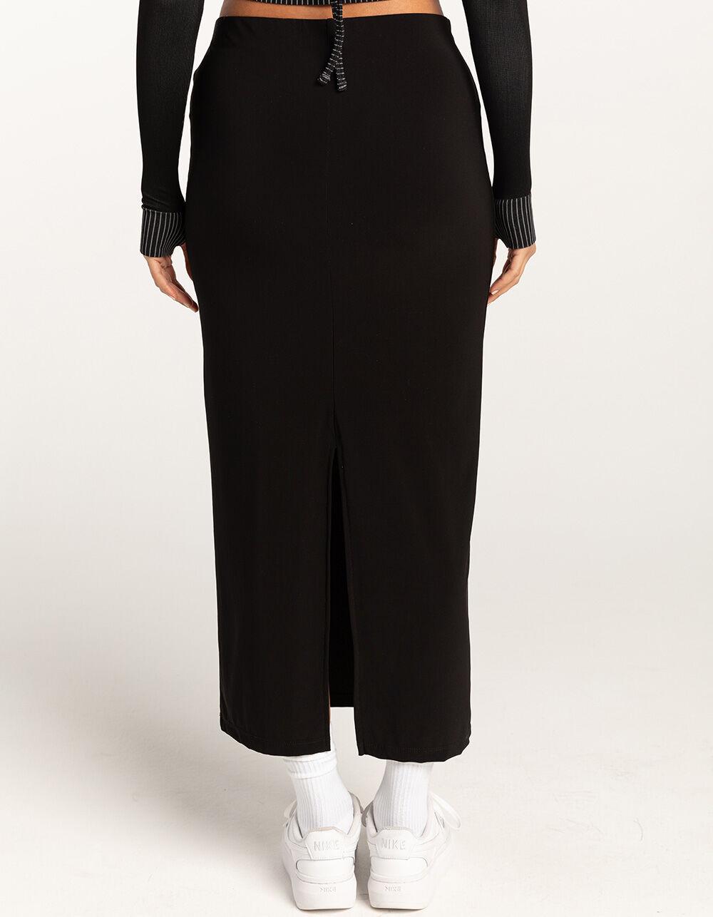 IETS FRANS Knit Womens Midi Skirt - BLACK Product Image