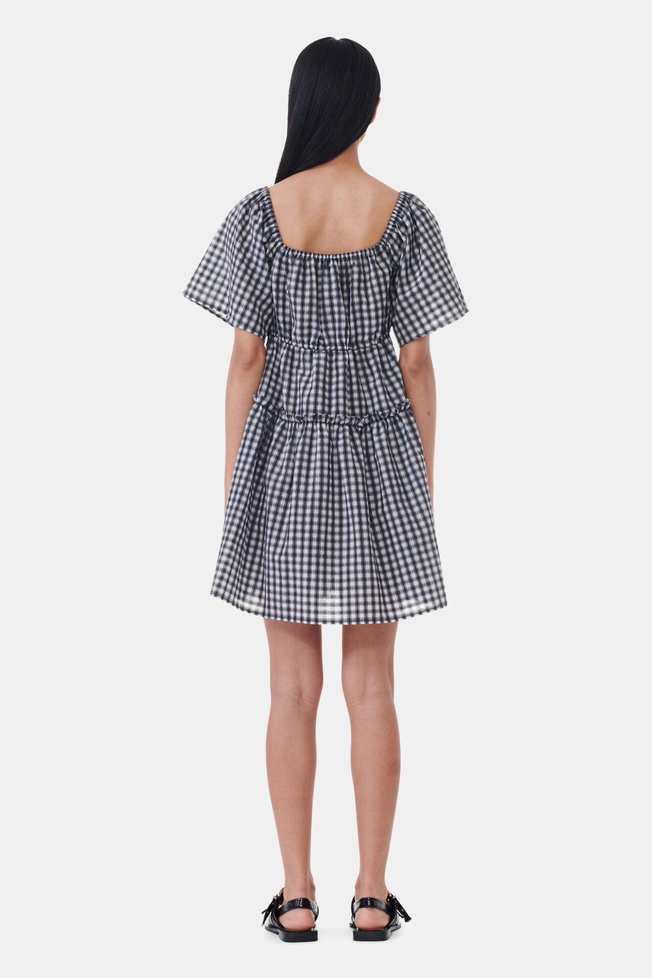 Seersucker Check Mini Layer Dress Product Image