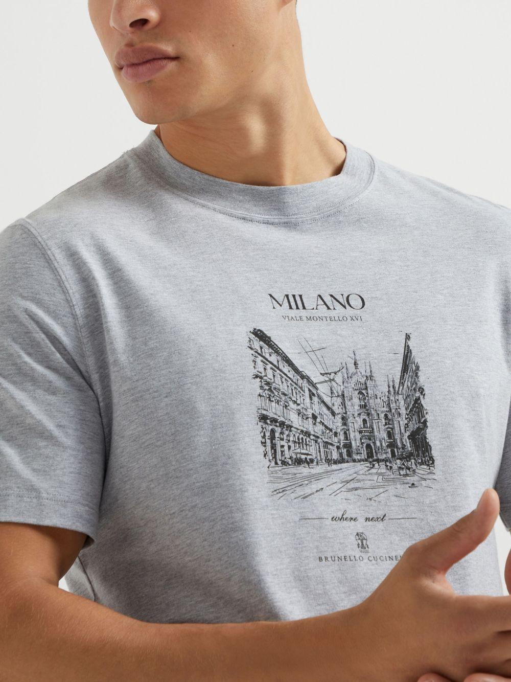 cotton milano graphic print t-shirt  Product Image