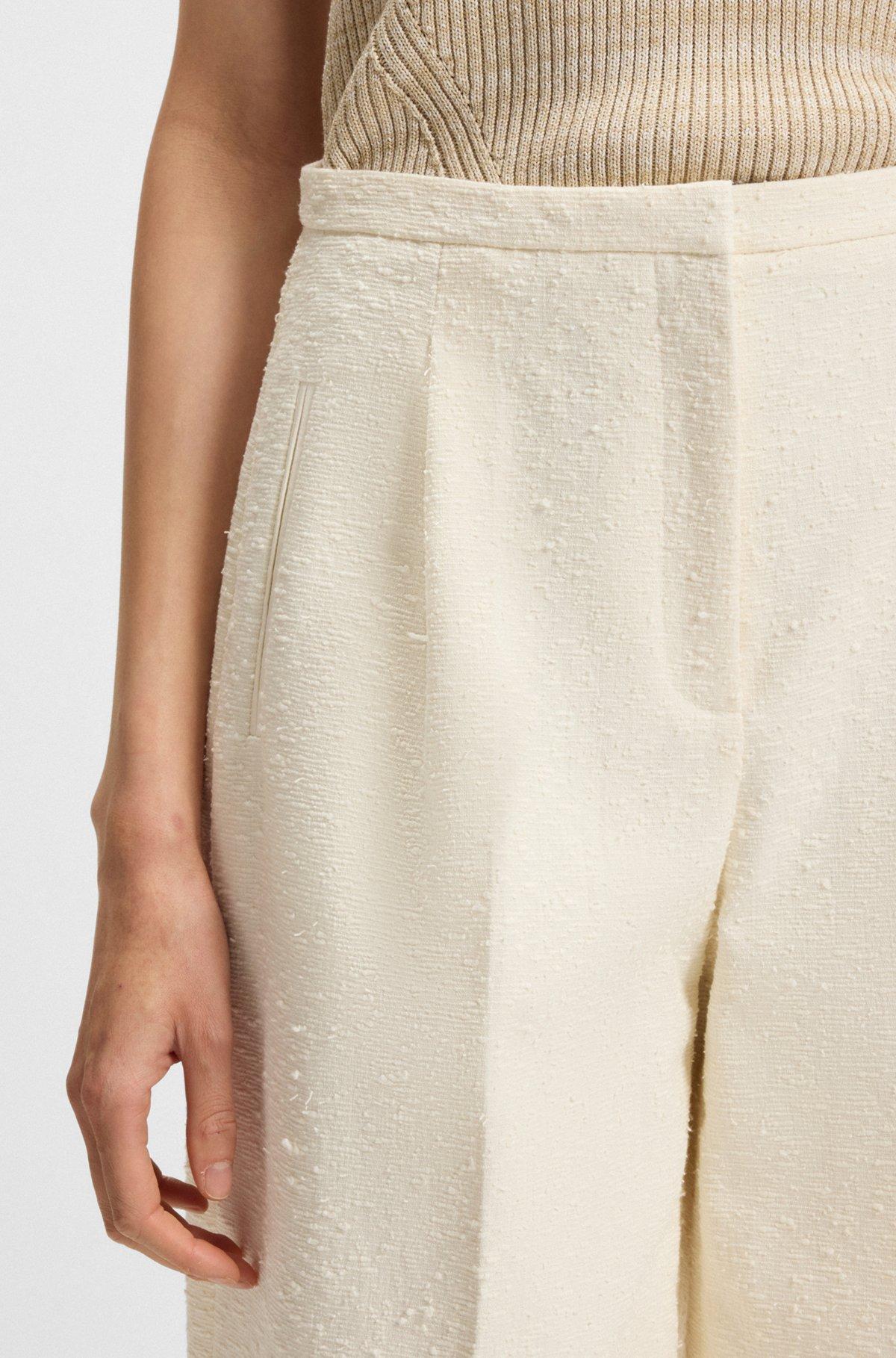 Relaxed-fit shorts in Italian bouclé Product Image