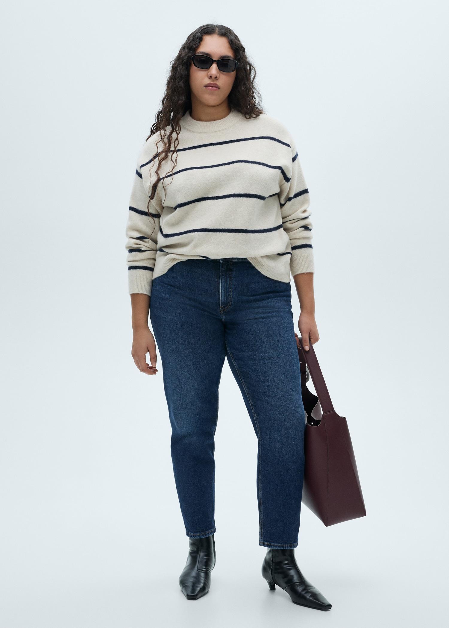 Newmom comfort high-rise jeans - Women | MANGO USA Product Image