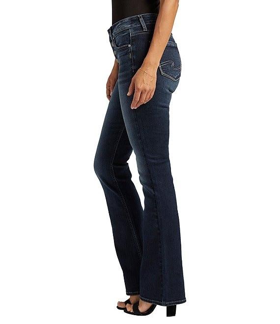 Silver Jeans Co. Suki Mid Rise Exposed Button Fly Bootcut Jeans Product Image