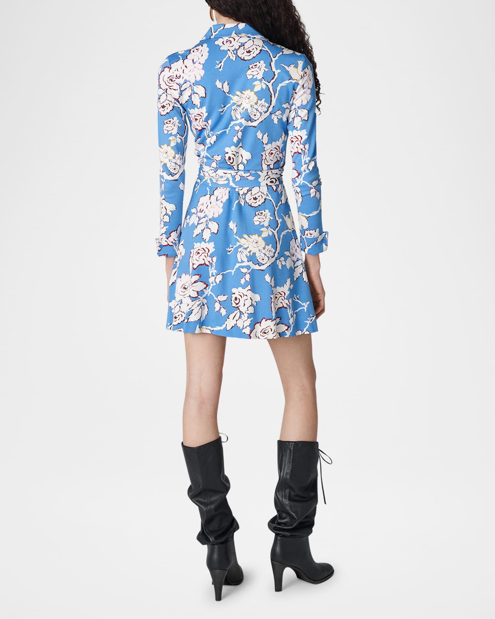 Didi Floral-Print Mini Wrap Shirtdress Product Image