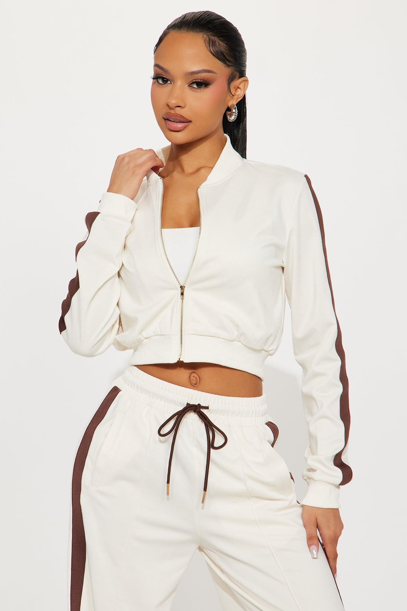 Hanging Out Later Pant Set - Cream/combo Female Product Image