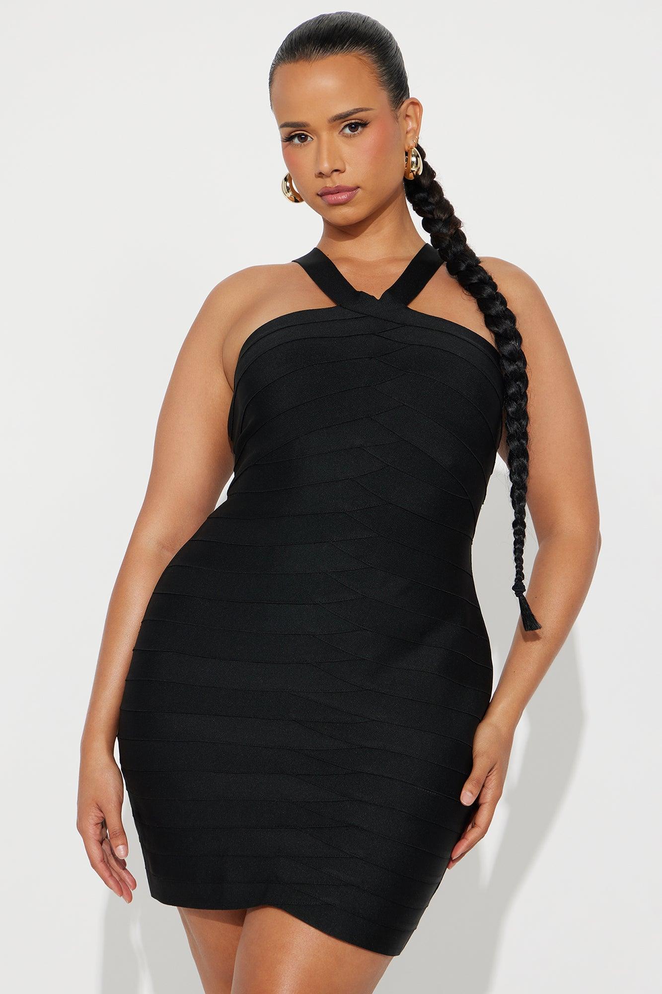 Jules Bandage Mini Dress - Black Product Image