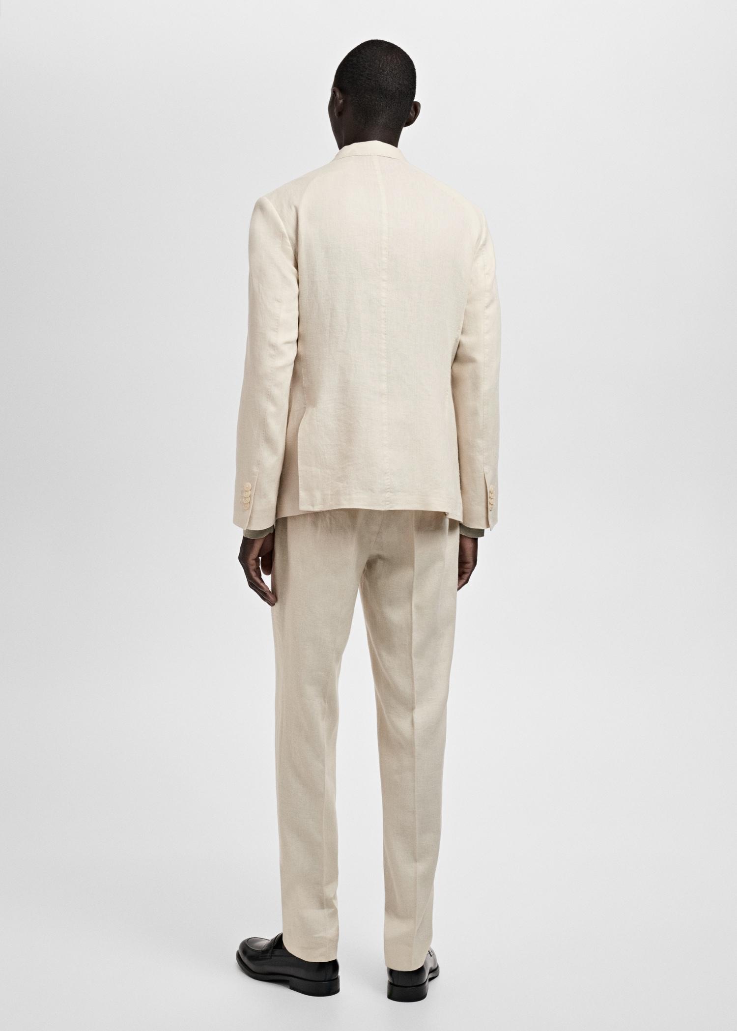 Salerno suit blazer 100% linen slim fit - Men | MANGO USA Product Image
