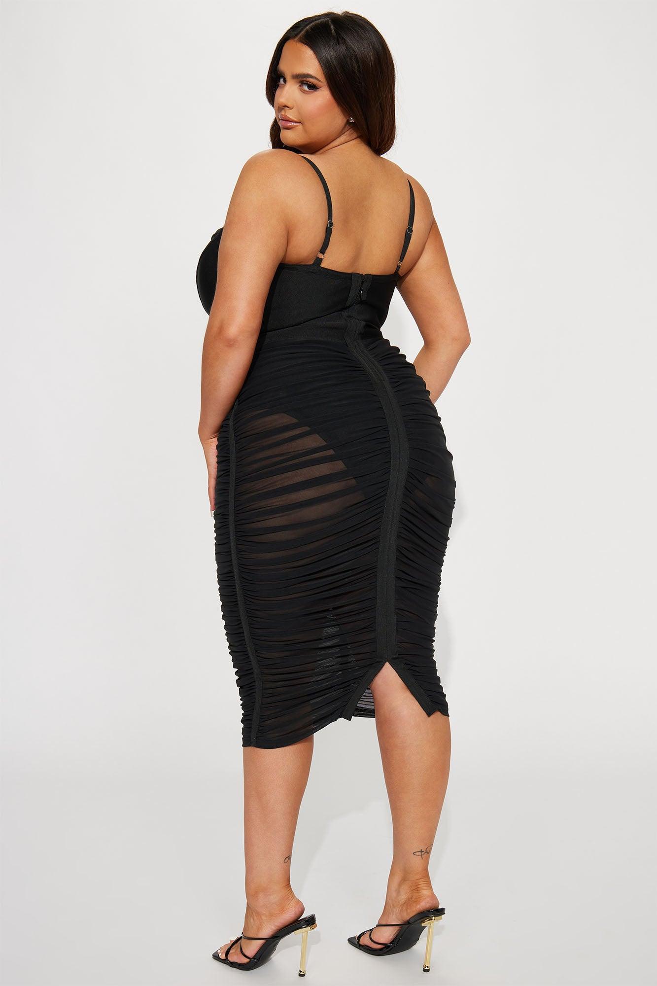 Analise Bandage Midi Dress - Black Product Image
