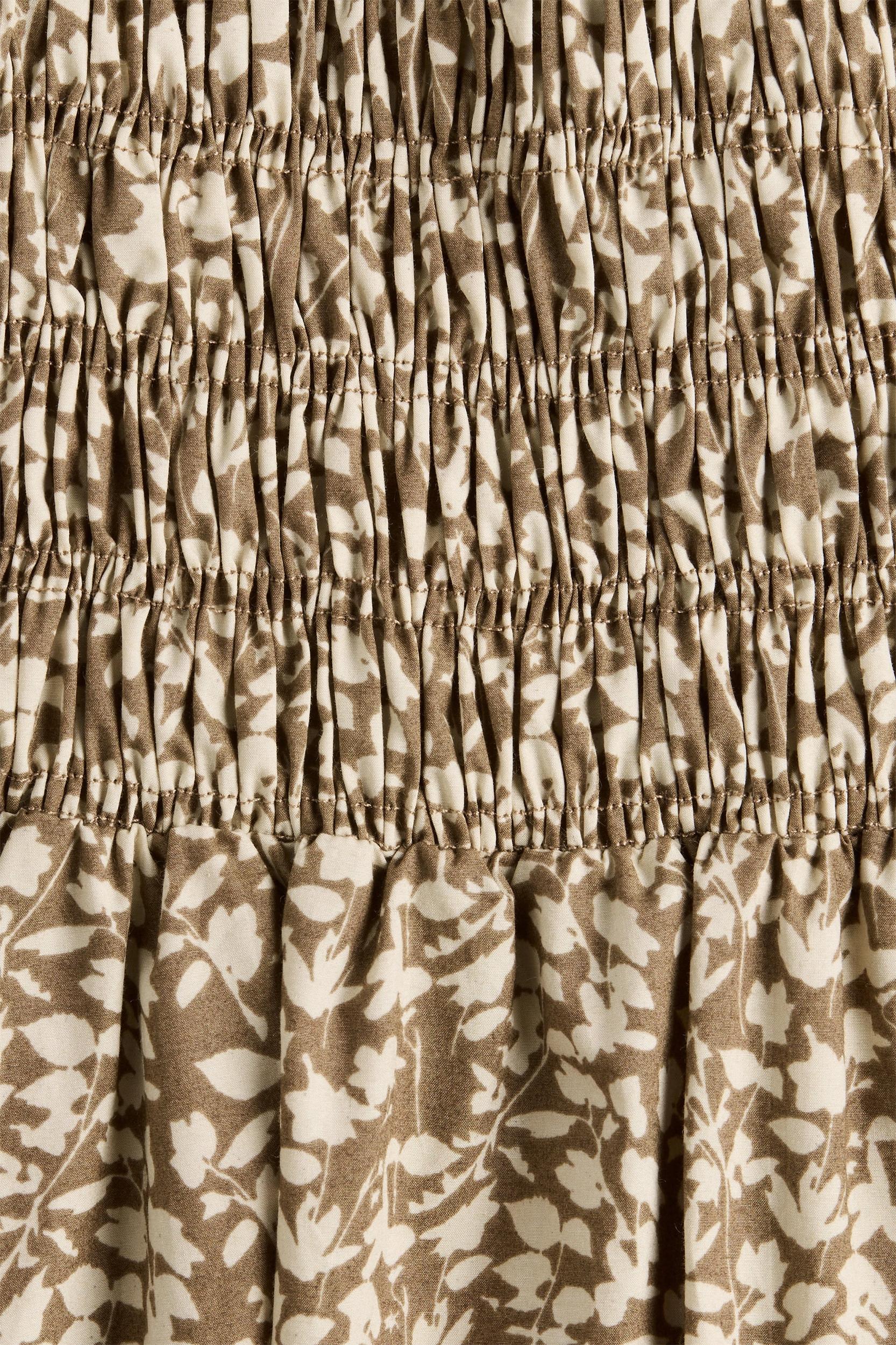 Fleur Maxi Dress Micro Leaves Walnut - Final Sale Product Image