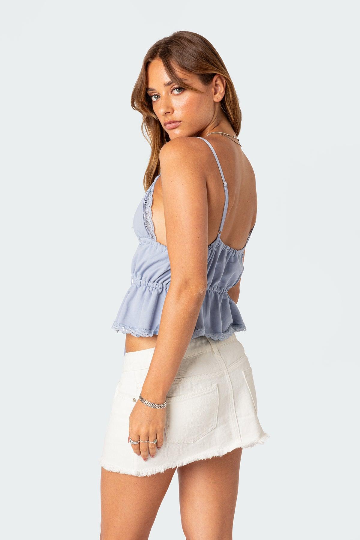 Candace Tie Front Tank Top Product Image
