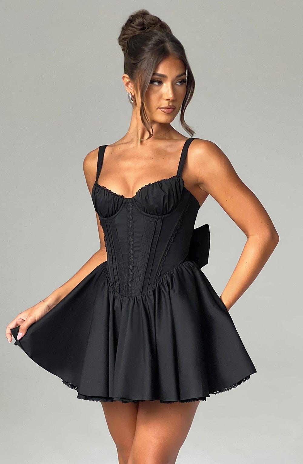 Josie Mini Dress - Black Product Image