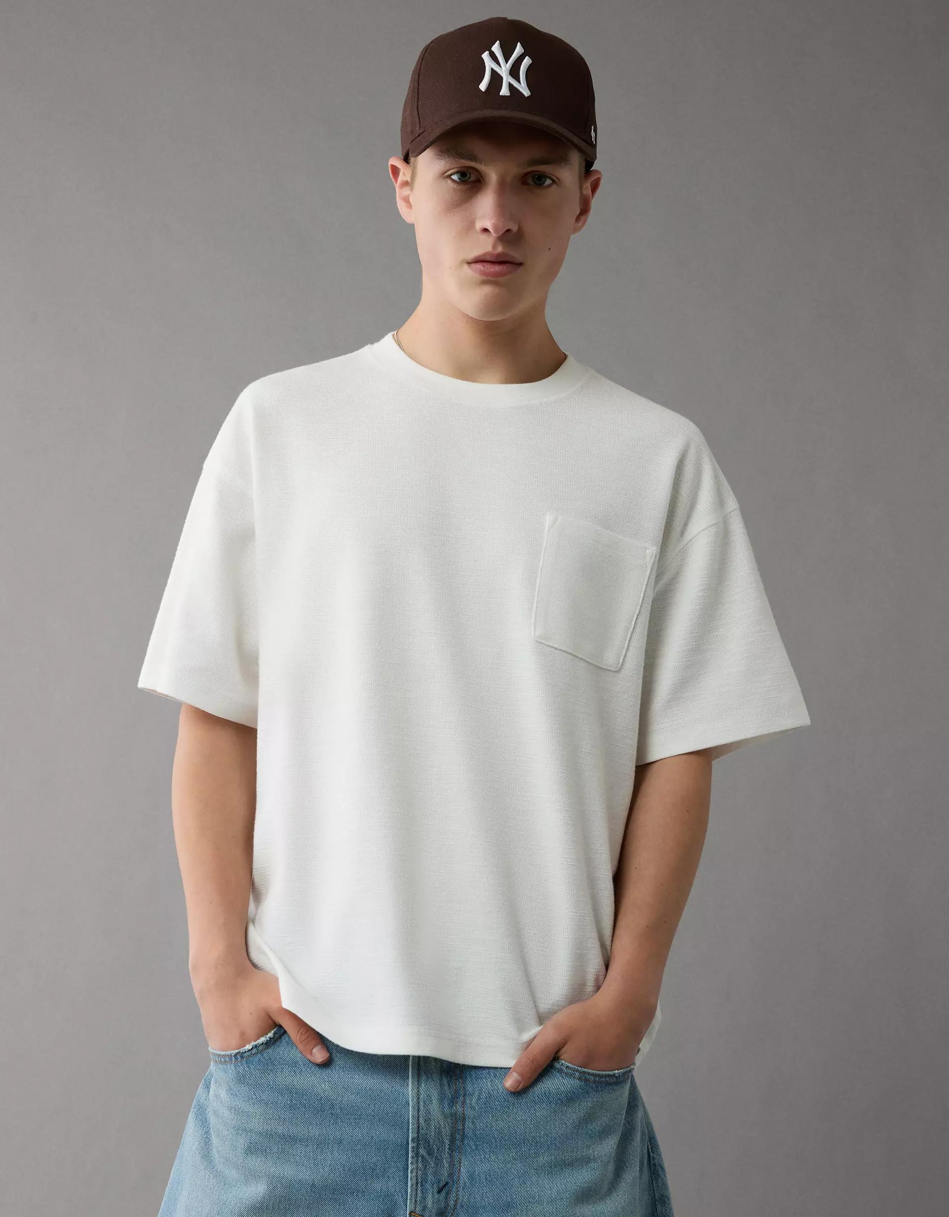 AE 24/7 Boxy Textured T-Shirt Product Image
