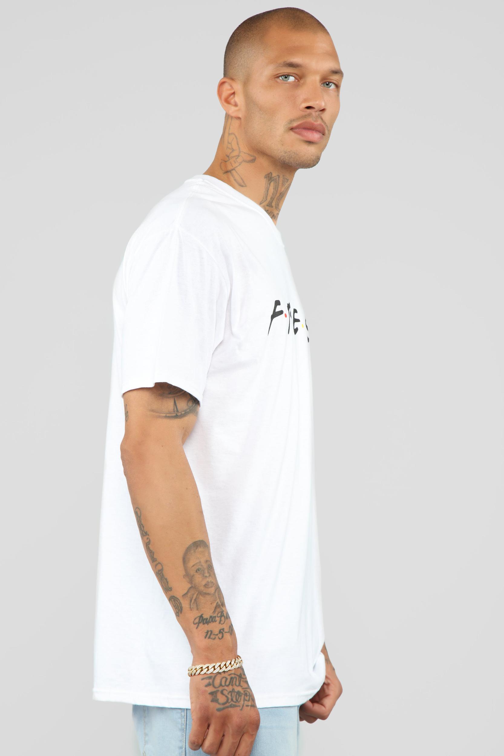 Fresh Short Sleeve Tee - White/Black Product Image