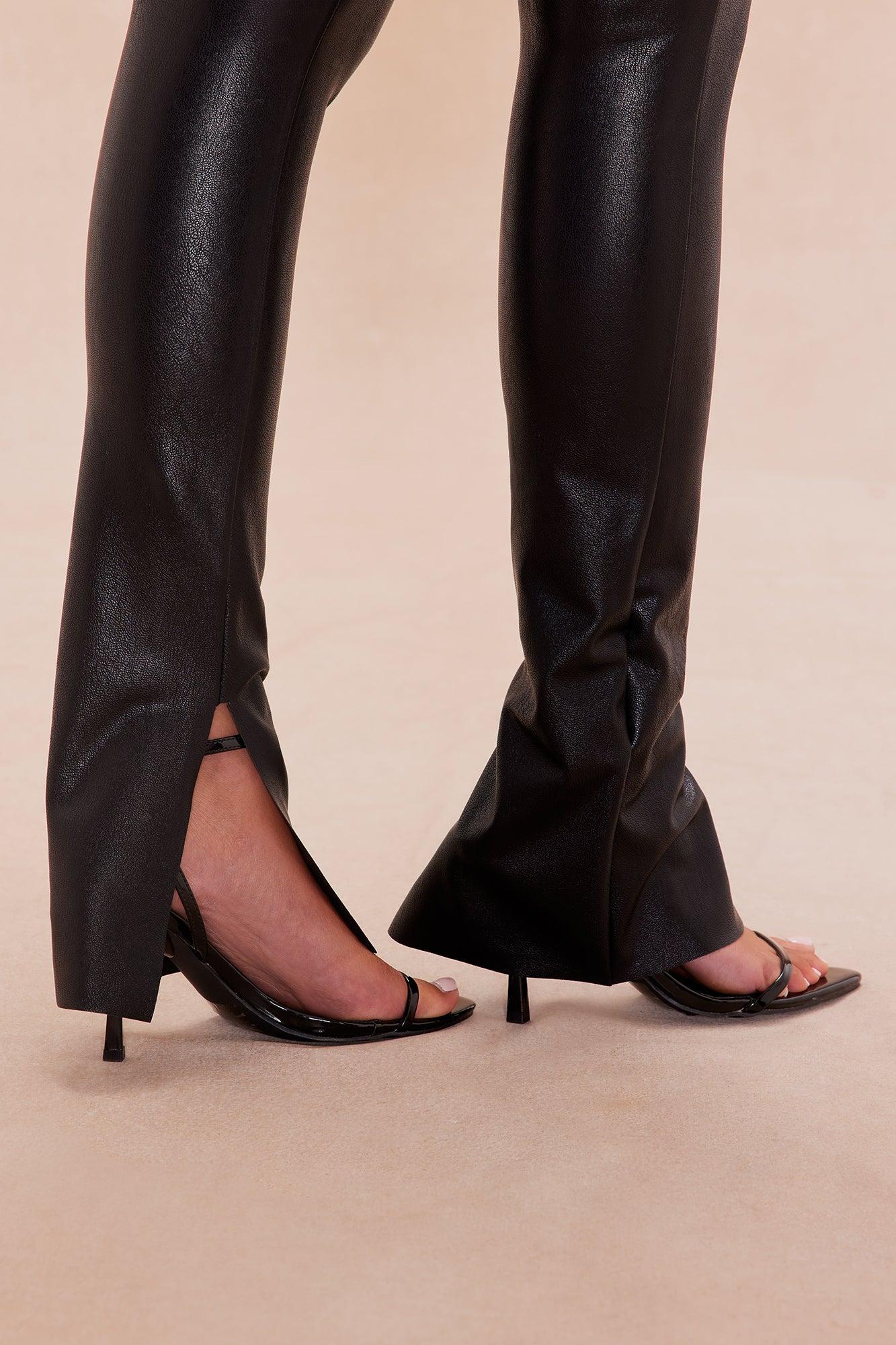 Xena Faux Leather Pant - Black Female Product Image