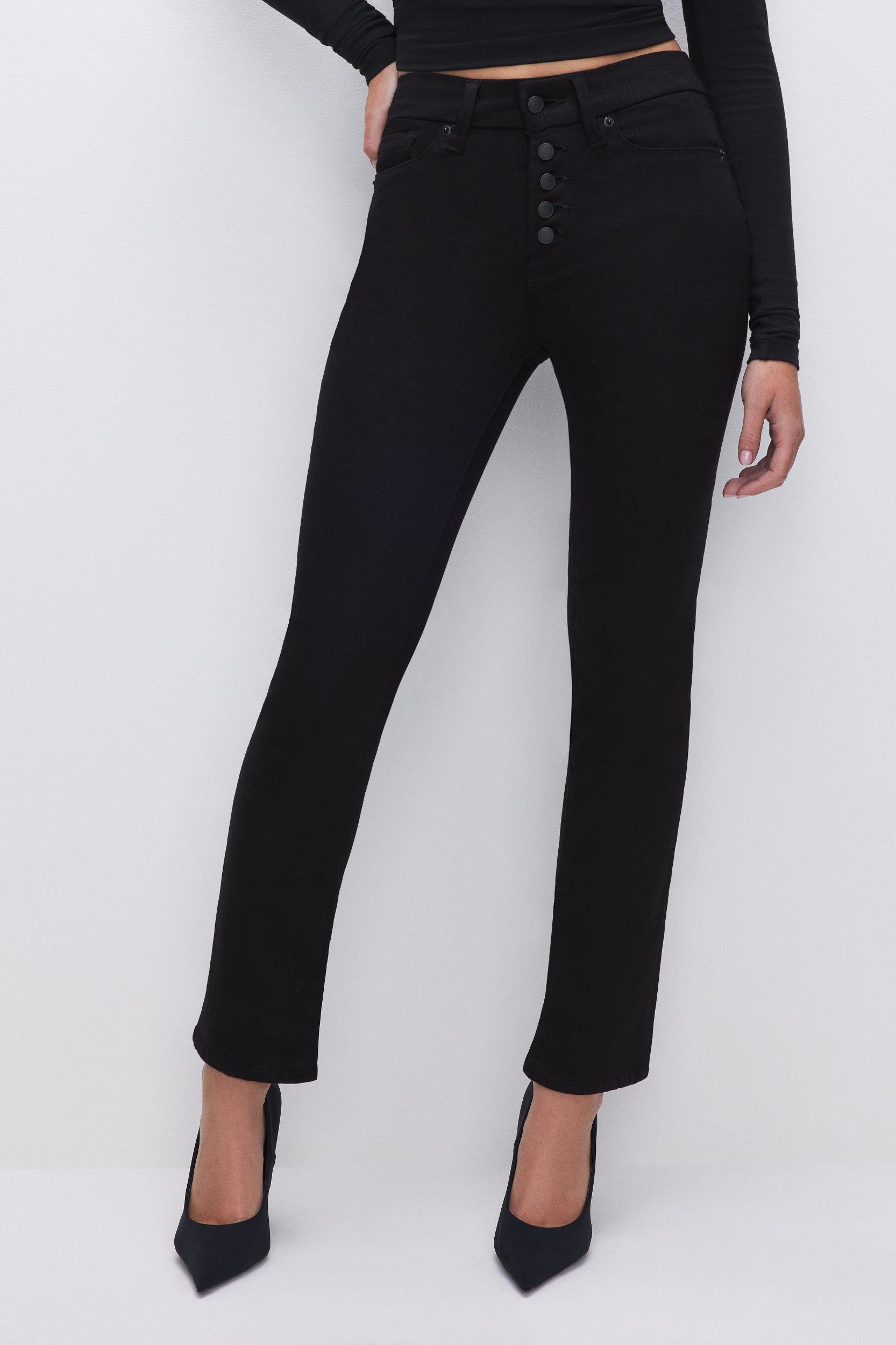 NEVER FADES GOOD LEGS STRAIGHT JEANS | BLACK001 Product Image