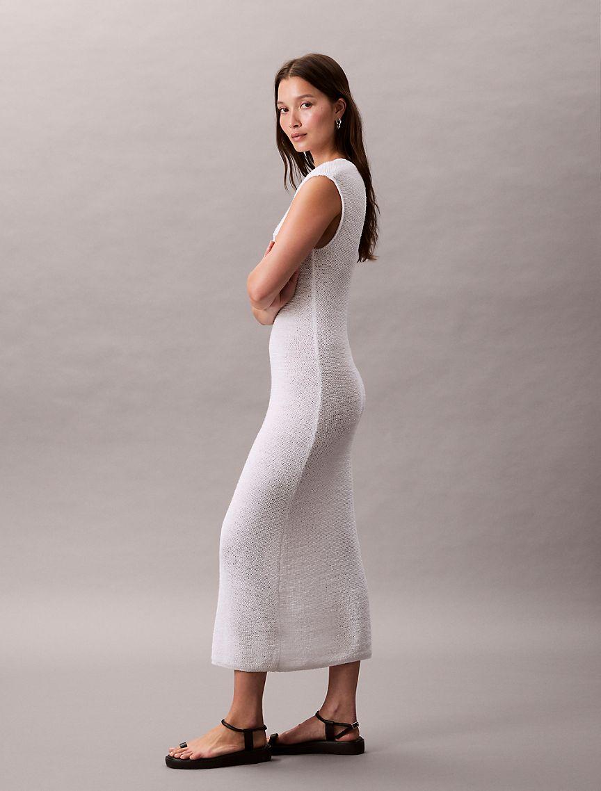 Knit Sleeveless Midi Dress Product Image