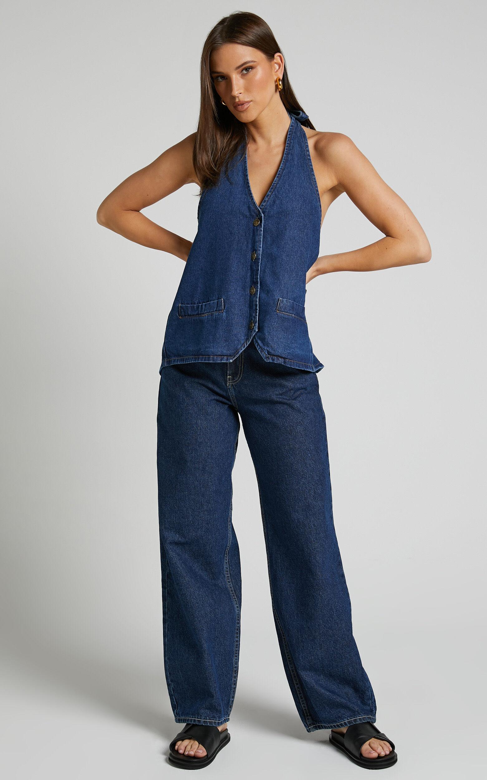 Lioness - Hills Halter in Dark Denim Product Image