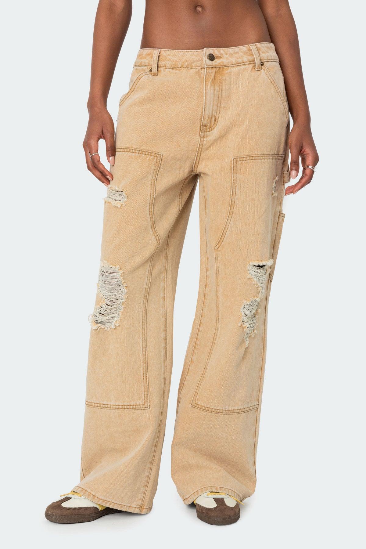 Alibi Distressed Carpenter Jeans Product Image
