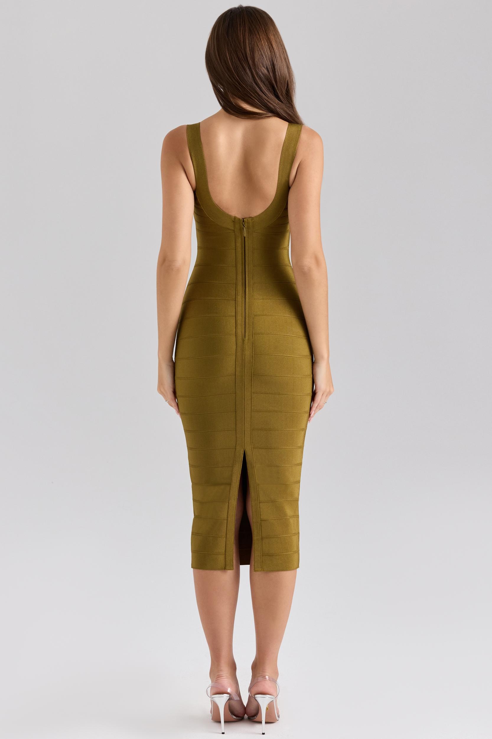 The OG  olive midi bandage dress Product Image