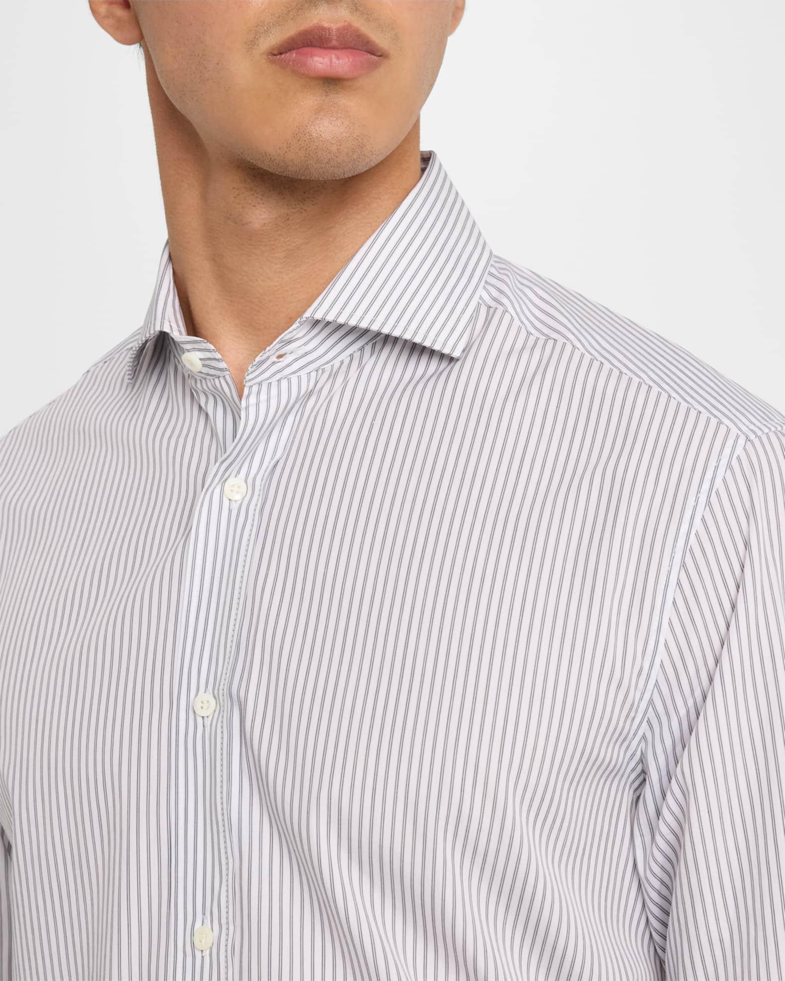 Men's Modern-Fit Stripe Dress Shirt Product Image