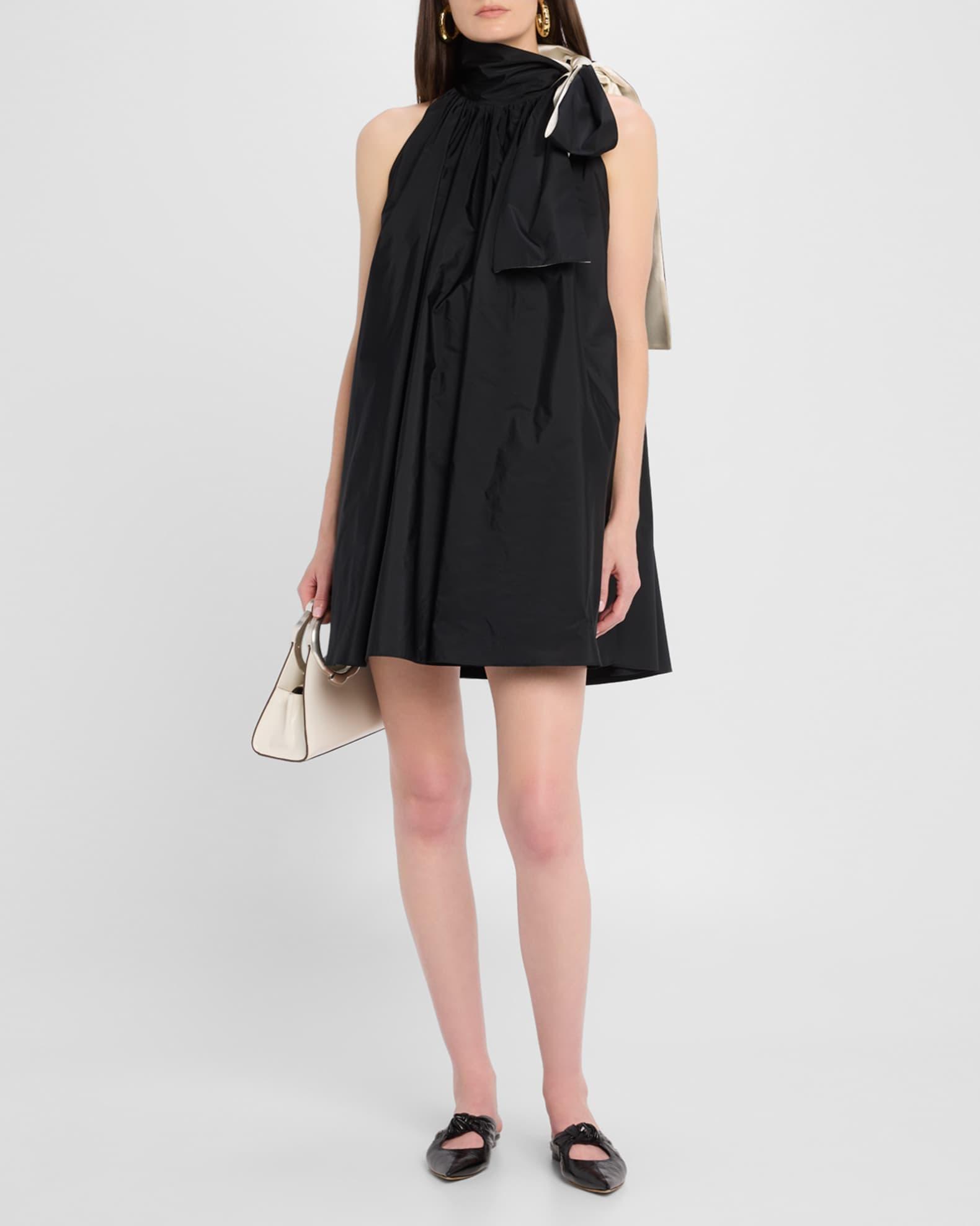 Beber Bow-Neck Shift Mini Dress Product Image