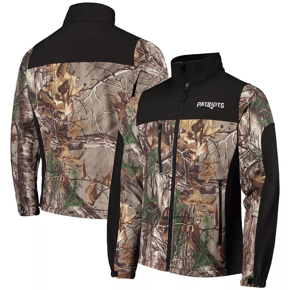 Men's Dunbrooke Realtree Camo/Black Carolina Panthers Circle Hunter Softshell Full-Zip Jacket,  Product Image