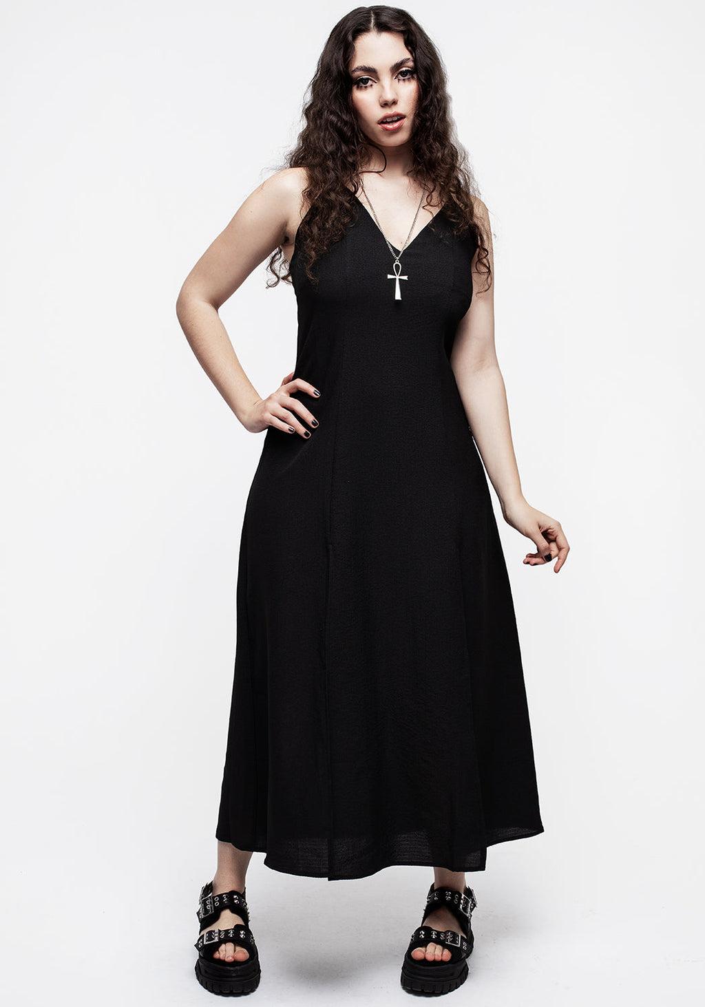 Requiem Crinkle Cami Double Split Midaxi Dress Product Image