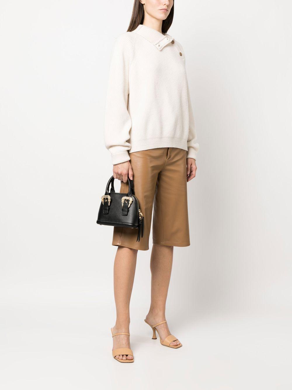 faux leather mini tote bag Product Image