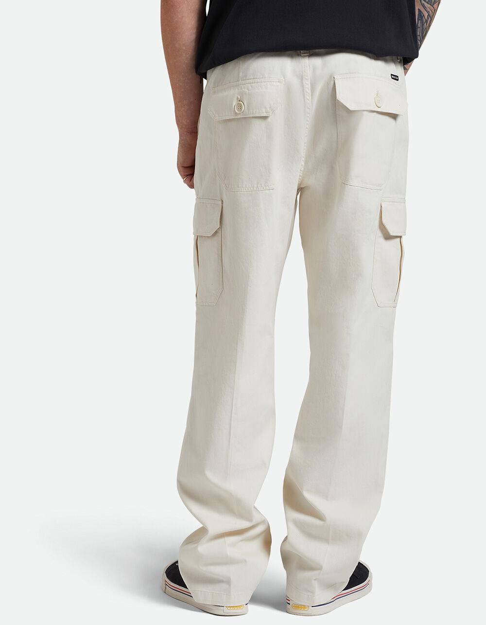 BRIXTON Vintage Brushed Mens Cargo Pants - NATURAL Product Image