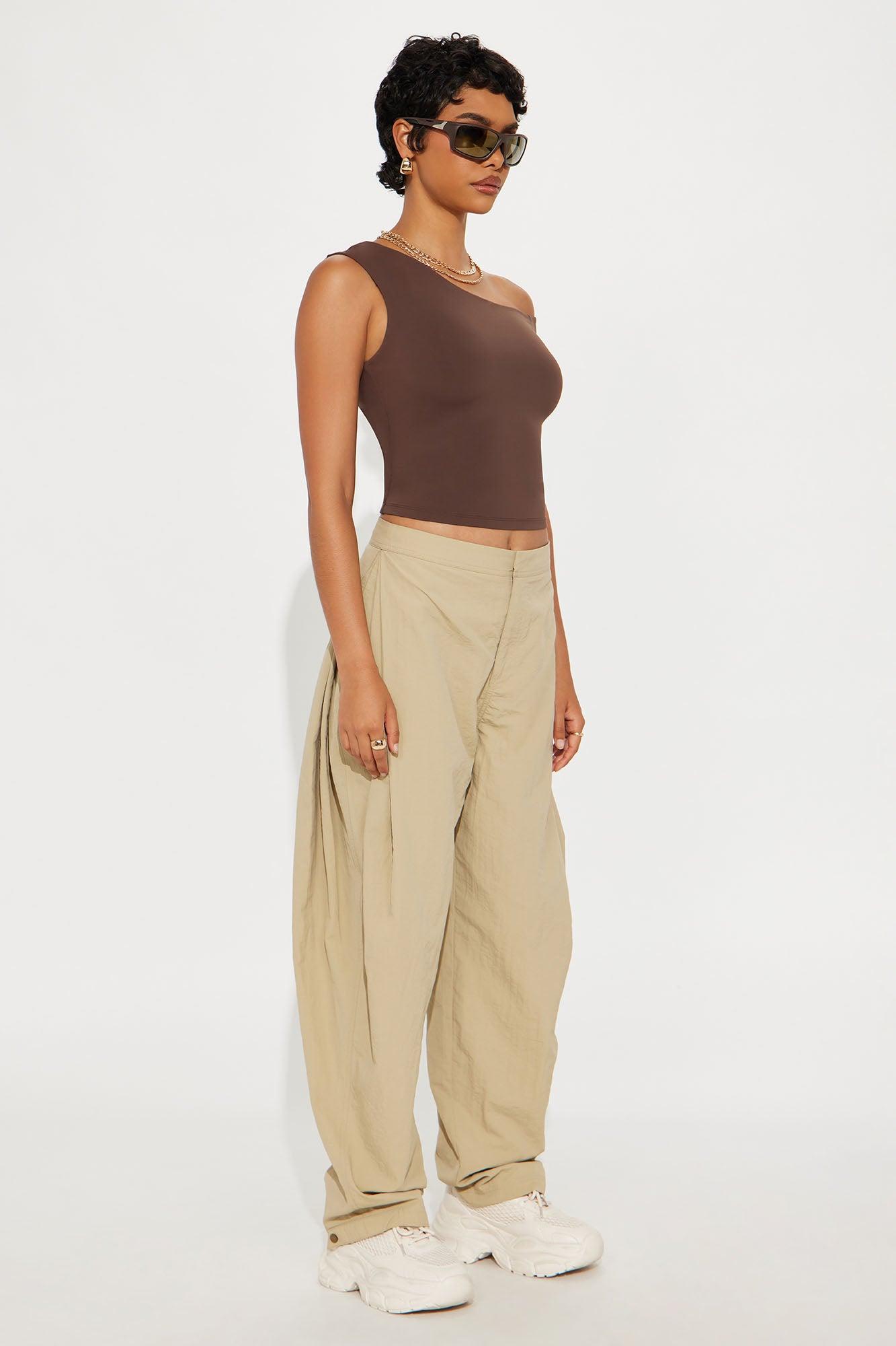 Second Skin Double Lined Off Shoulder Top - Chocolate Female Product Image