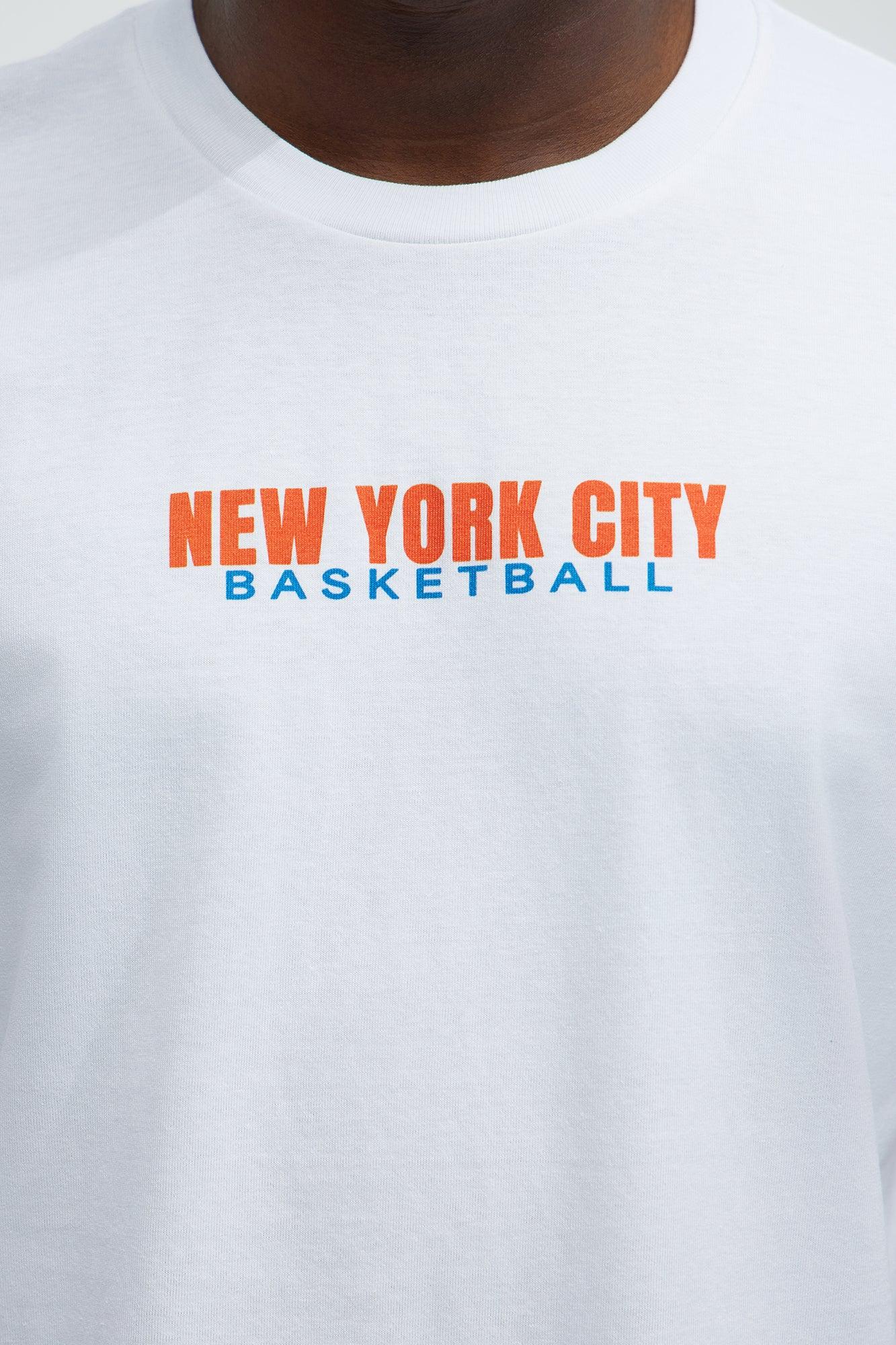 NYC Basketball Short Sleeve Tee - White Product Image