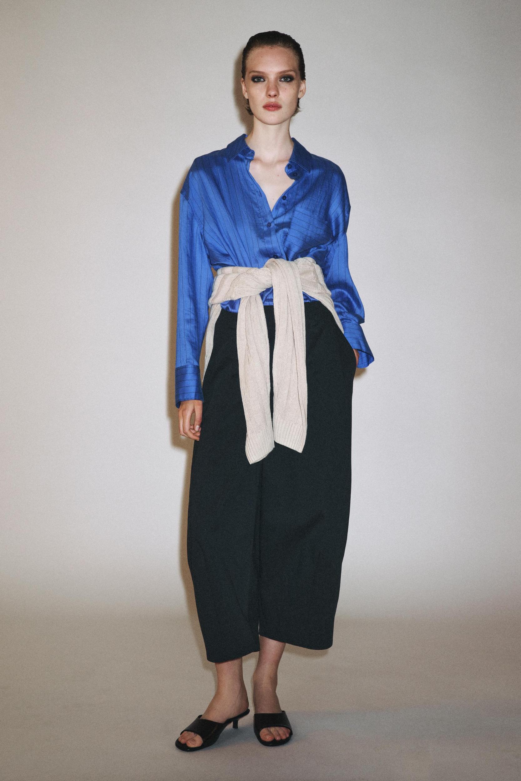 ZW COLLECTION CROP BALLOON PANTS Product Image