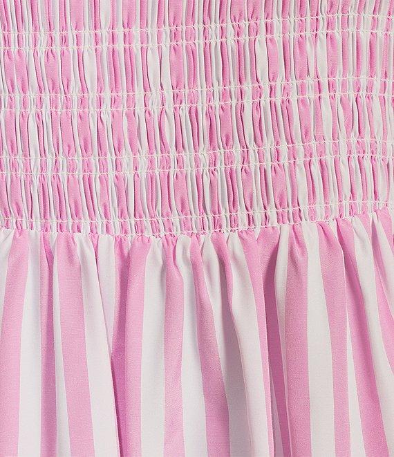 Gianni Bini Renee Stripe Smocked Square Neck Dress Product Image