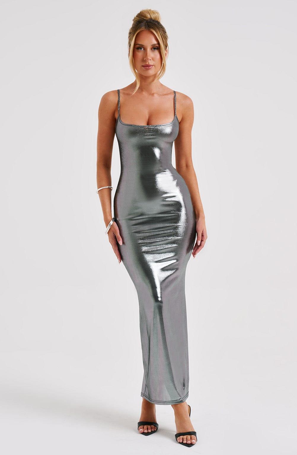 Kyranni Maxi Dress - Gunmetal Product Image