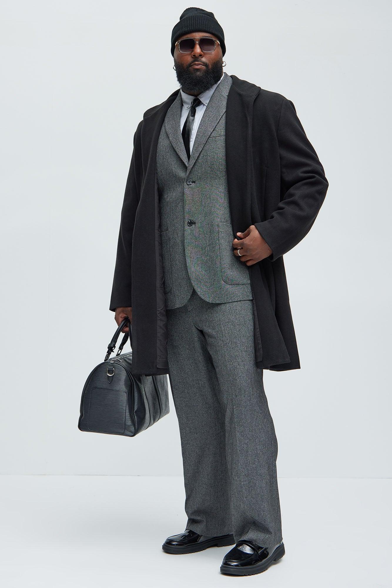 Porter Textured Blazer - Charcoal Product Image