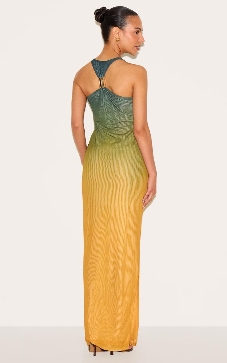  Petite Multi Ombre Lined Mesh Trim Detail Maxi Dress Product Image