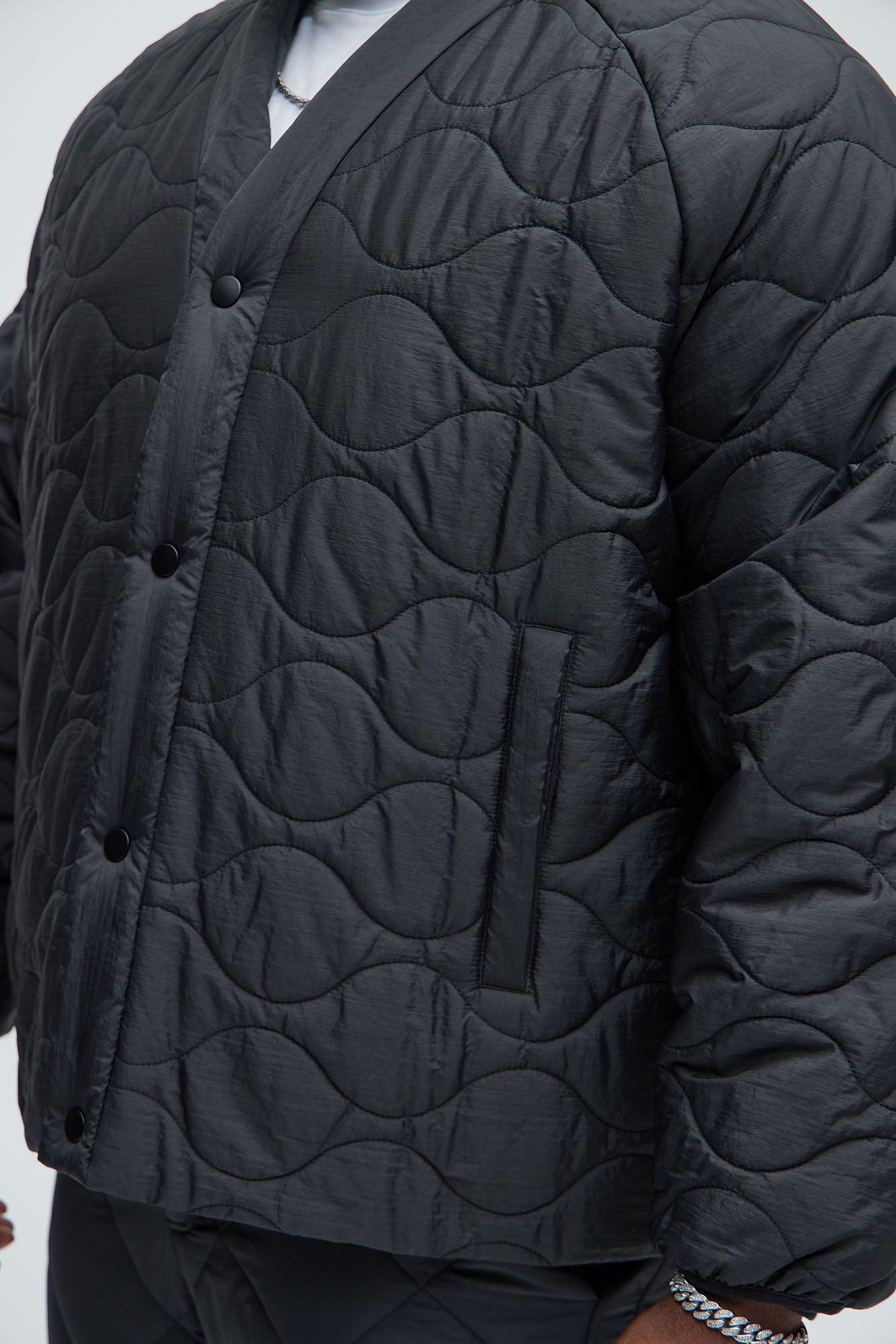 Good Luck Quilted Jacket - Black Product Image