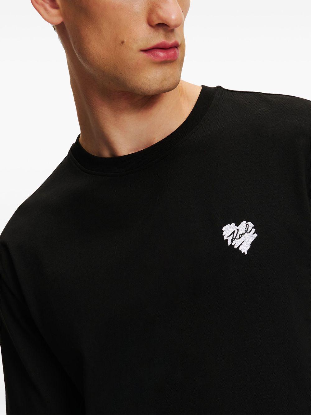heart-motif t-shirt  Product Image