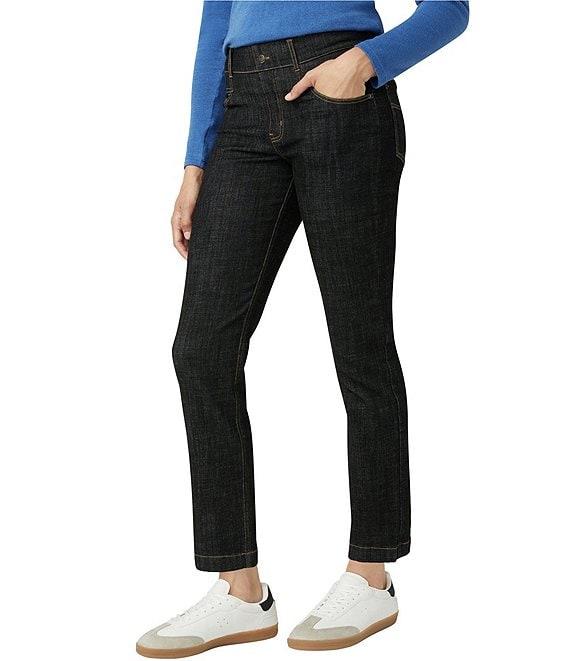 HUE Crosshatch Denim Straight Leggings Product Image
