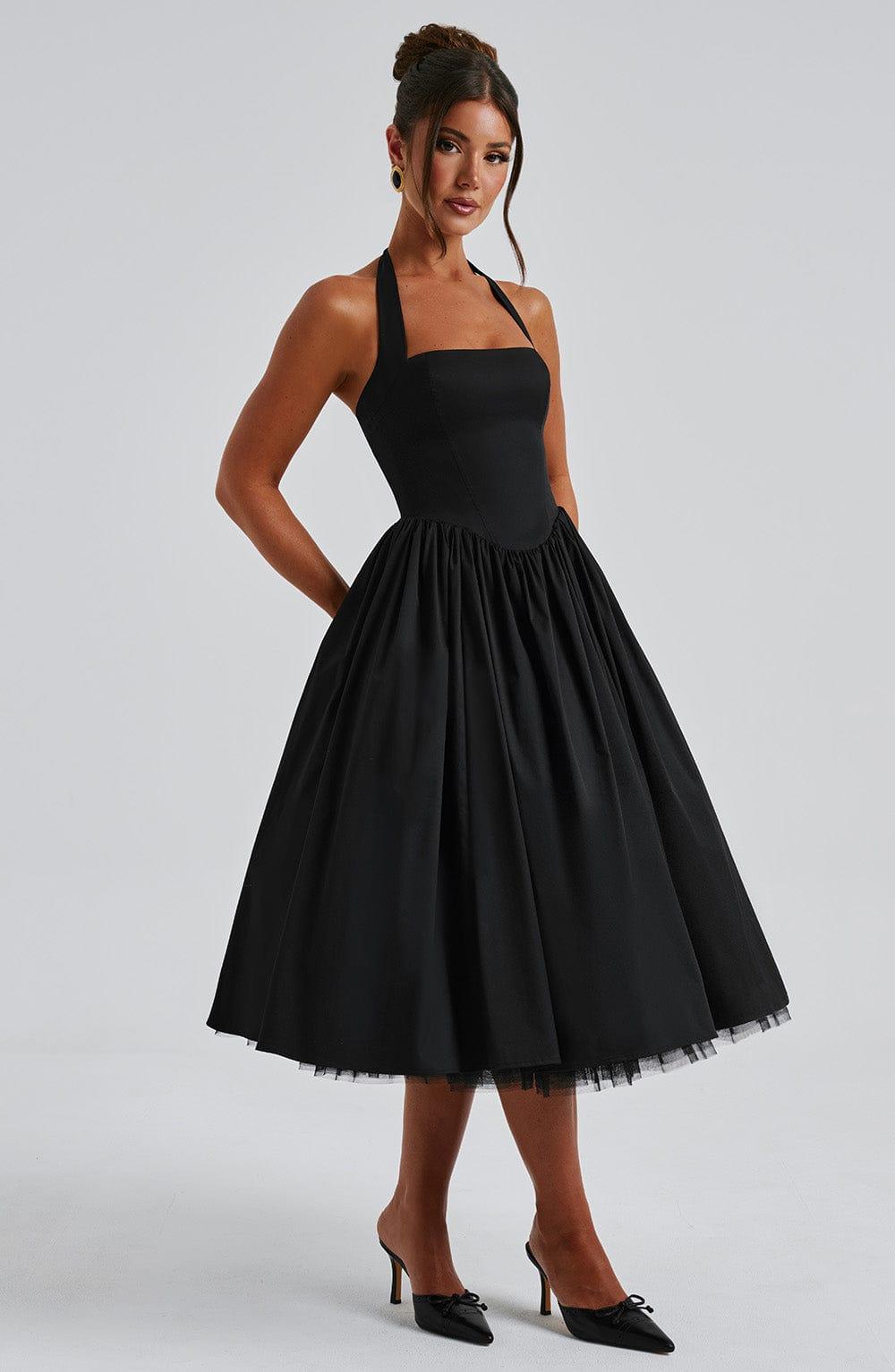 Cressida Midi Dress - Black Product Image