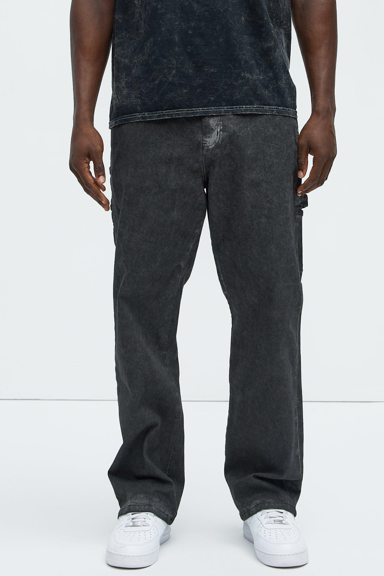 Bad To The Bone Straight Jeans - Charcoal Product Image