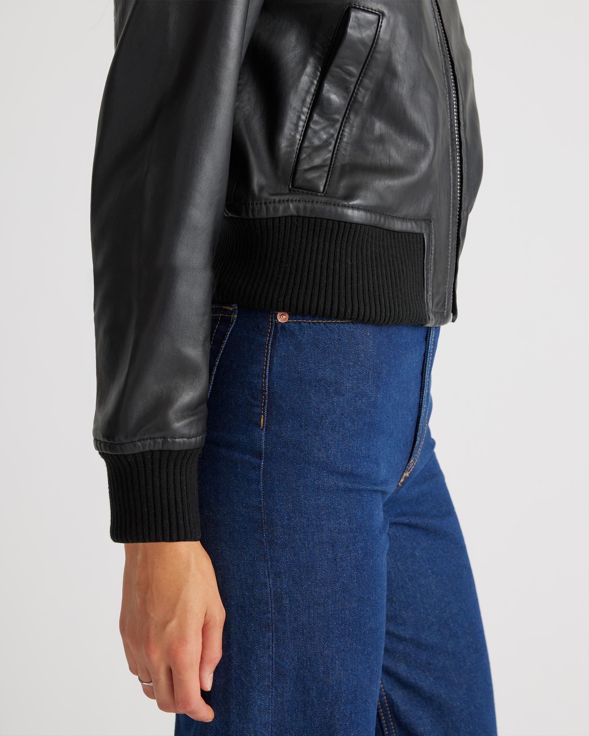 Quince | Women's 100% Washed Leather Bomber Jacket Product Image