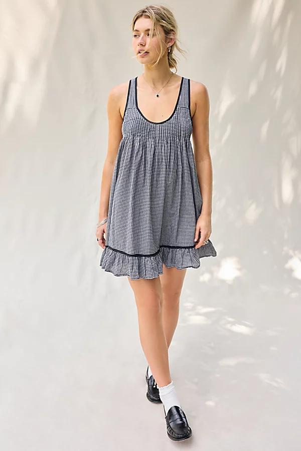 Kimchi Blue Gracie Gingham Cotton Sleeveless Frock Mini Dress Womens at Urban Outfitters Product Image