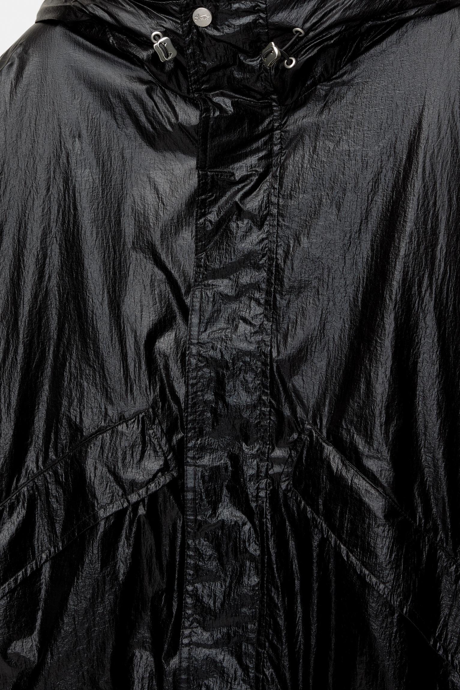 Shiny hooded jacket Product Image