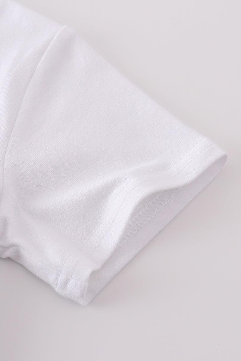 Premium Blue sailboat embroidery top Product Image