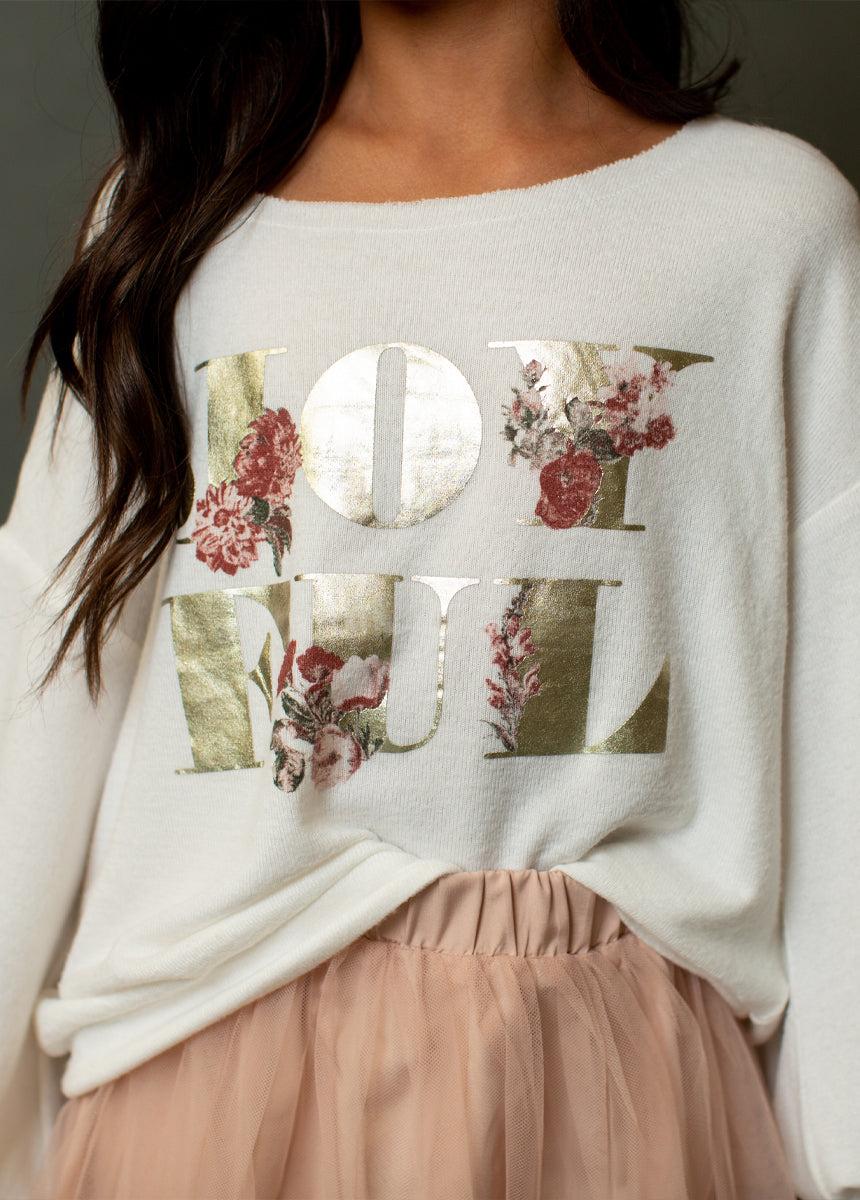 Juana Sweatshirt in Ivory Girls Product Image