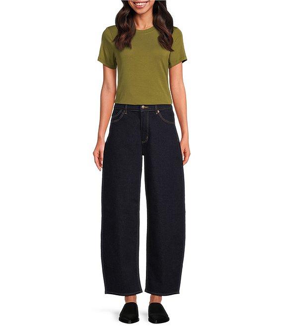 Rolla's Gigi Barrel Ava Mid Rise Wide Leg Jeans Product Image