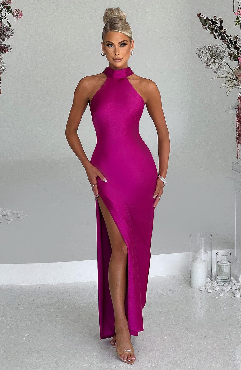 Etta Maxi Dress - Hot Pink Product Image