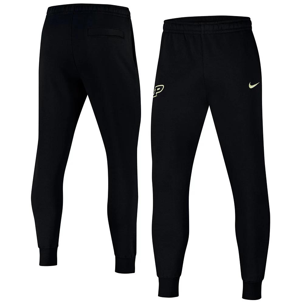 Men's Nike Black Purdue Boilermakers Club Fleece Pants,  Product Image