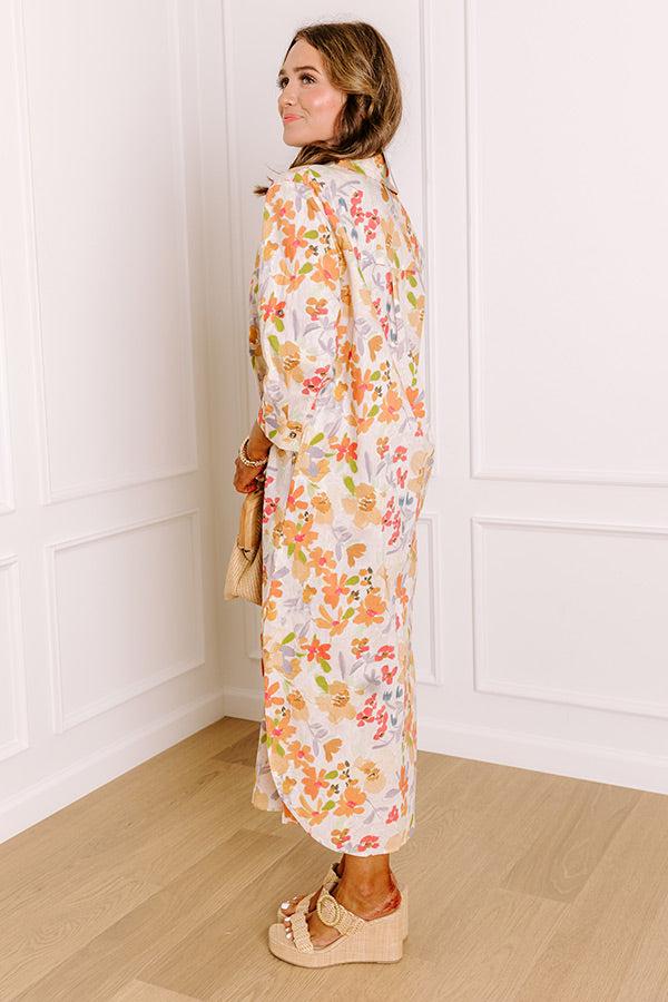 Sunny Views Floral Midi Dress Product Image