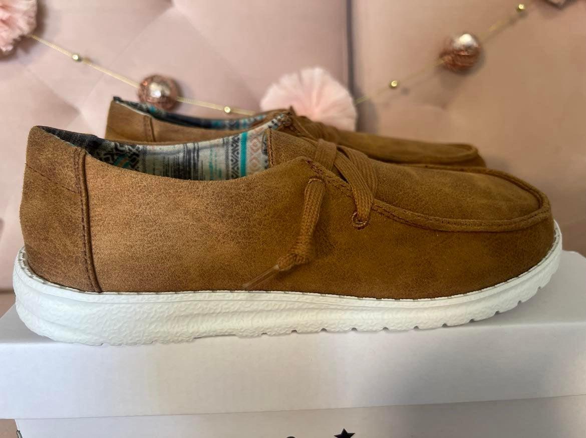 Gypsy Jazz by Very G Women's Candice Tan Lace Up Sneakers Casual Shoes Product Image